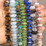 Faceted Aquamarine Jade Lapis Lazuli Beads for Jewelry Making