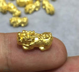 Pure 999 24K Yellow Beads Pure Pixiu 0.1g-0.5g Jewelry
