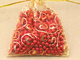 25pcs Christmas Organza Jewelry Pouch Favor Gift Bag