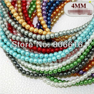 1600Pcs Glass Pearl Loose Bead Jewelry Beads for Earring Bracelet Necklace