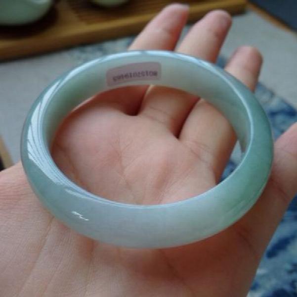 Zheru Natural Myanmar Jade 54-64mm Bracelet Princess Jewelry