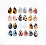 Tortoise Shell Beads Earring Charms Drop Pendants ACE256