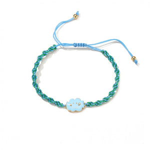 HECHENG Cloud Rope Bracelet, Adjustable Rainbow Bracelet