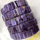 Charoite Stone Beads Bracelet Gemstone Jewelry Bangle For Woman