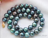 9-10mm Peacock Round Freshwater Cultured Pearl Necklace