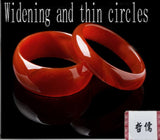 Widened Thick Agate Jade Bracelets - 2 Options