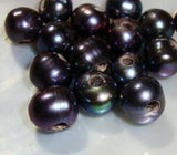 Large Hole Freshwater Pearl Beads 11-12MM 10 Pieces DIY Jewelry