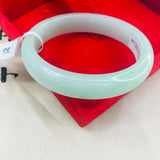 Natural Green Jadeite Bracelet 54-62mm Double Jade Bracelet
