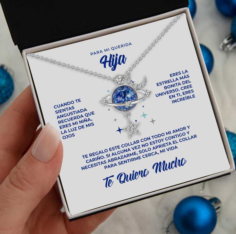 Spanish Love You Necklace Star Mother Gift For Women Girls