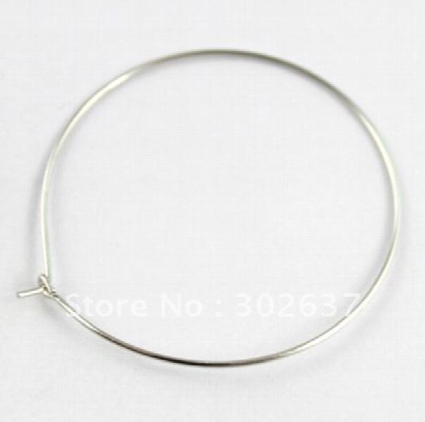 500pcs Wine Glass Charm Hoops Wires 40mm DIY Jewelry Making Supplies