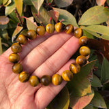 Yellow Tiger Eye Bracelet Crystal Quartz Healing Stone Jewelry