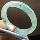 Burmese Jadeite Light Flower Bracelet 54-64mm for Mother & Girlfriend