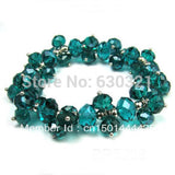 Cluster Crystal Glass Beads Bracelet for Women