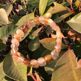 Colorful Rutilated Quartz Bracelet for Healing