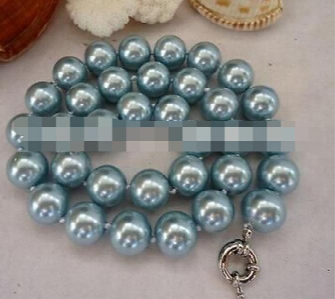 12mm Sea Shell Pearl Round Necklace