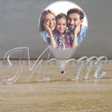 Acrylic Projection Stand Photos for Mom and Dad