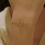 925 Sterling Silver Moon Star Charm Bracelet Women Fine Jewelry