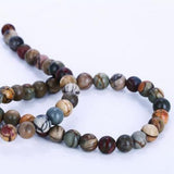 Natural Multi-Color Pica Gem Beads 6x6mm