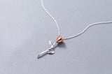 Rose Pendant Necklace for Women