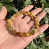 Natural Tiger Eye Bracelet Diamond Shape Crystal Healing Stone Jewelry