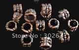 200pcs Copper Dotted Spacer Beads Antique Style for Jewelry Making