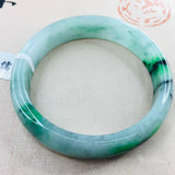 Zheru Jewelry Natural Jadeite Bracelet 54-62mm Two-Color Female Gift