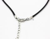 2mm Wax Leather Cord Necklace Rope Chain Lobster Clasp DIY Jewelry Accessories