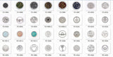 10pcs Mixed Silver Plated 33mm Moneda My Coin Disc Coin Holder Pendant