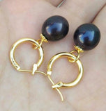 10x12mm South Sea Drop Pearl Earring