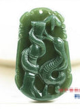 Hetian Yuqing Jadeite Zodiac Pendant Necklace
