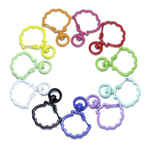Shell Keychains Lobster Clasps Hooks Key Chain Rings DIY Trinkets