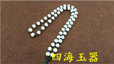 Hand Woven 8mm Jade Bead Necklace Rope Choker Chain