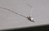S925 Sterling Silver Cat Necklace Set for Female Birthday