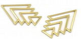Raw Brass Triangle Charms Blanks for Jewelry Making