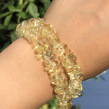 8-12mm Yellow Citrine Crystal Stone Chips Beads for DIY Jewelry Making