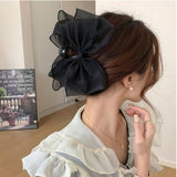 Big Tulle Big Bow Hair Claw Clips for Women Sweet Headdress Hair Accessorie