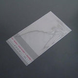1000 PCS 4x6cm Self Adhesive Clear Jewelry Gift Bag