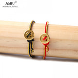 Frosted Plated Red String Bracelets For Couples