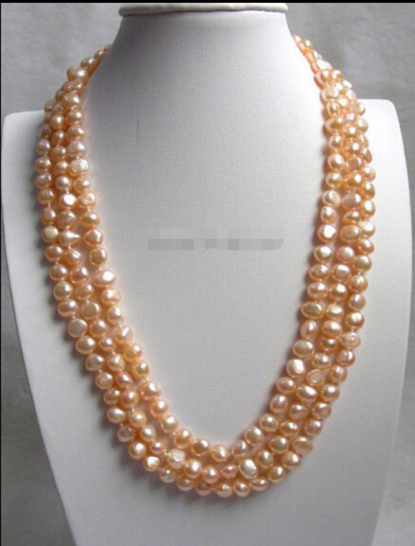 Baroque Pink Freshwater Pearl Necklace