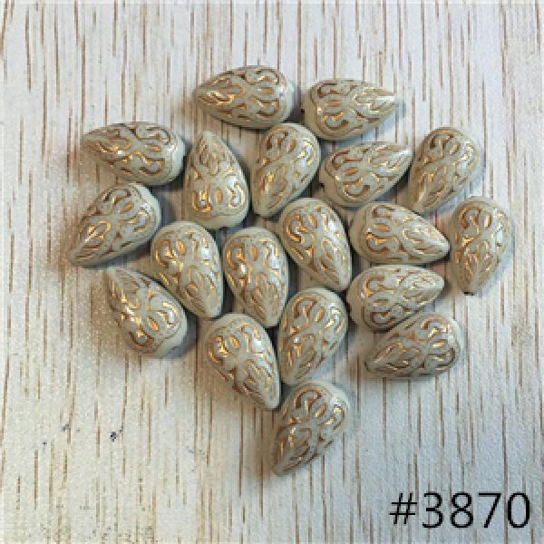 600pcs 18x11mm Acrylic Teardrop Beads for DIY Jewelry