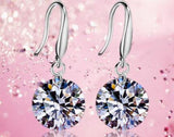 925 Silver Zircon Women's Earrings Jewelry