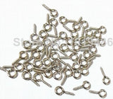 11x5mm Silver Screw Pins With Eye Bail for Chunky Pendant Making