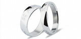 Stainless Steel Lucky Clover Love Couple Rings