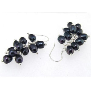 Freshwater Cultured Pearl Earring Dangle 925 Silver Hook Fine Jewelry