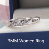 Tibetan Silver Couple Rings Engagement Wedding Bands