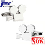 Video Camera Cufflink Cuff Link - 2 Pairs