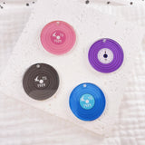 10-piece Acrylic Vinyl Record Earring Drop Charms