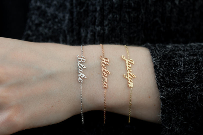 Personalized Handwriting Name Bracelet - Customized Gift for Women