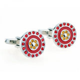 New Cufflink Set - 5 Pairs Silver Tone Cuff Links