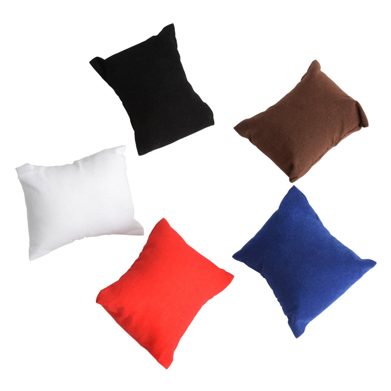 10pcs Jewelry Organizer Bracelet Bangle Pillow Display Holder 5 Colors 8x9cm